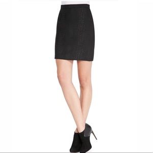 French Connection Luxe Croc Mini Skirt Size 6